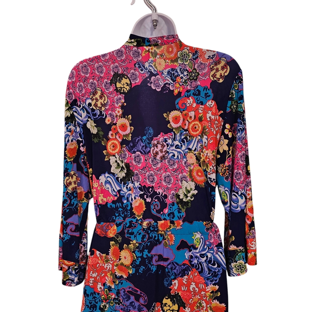 Josie Natori Floral Multicolor Women's Robe Size S - Picture 5 of 8